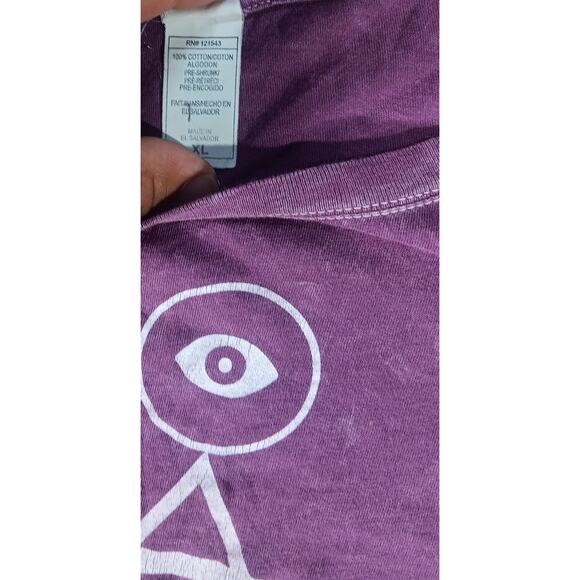 Panic! At The Disco T-Shirt Purple Eye Symbol Graphic Tee Women’s XL Emo Indie - Picture 4 of 5